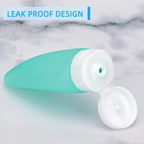 TSA Approved Travel Bottles Set, 4 Pack Portable Leak Proof Refillable Containers for Toiletries