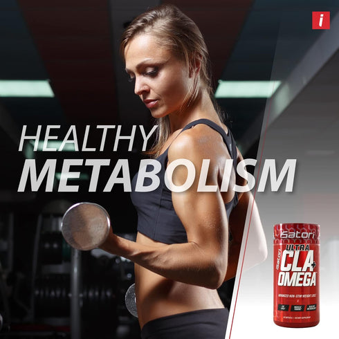 iSatori Ultra CLA - Omega 3 6 9 Safflower Oil Fish Oil Conjugated Linoleic Acid - Stimulant Free Dietary Supplement for