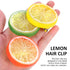 NOLITOY 3pcs Cute Lemon Hair Clips, Realistic Hairpin Barrettes for Girls & Women