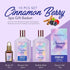 Shiny Gift Basket for Women Cinnamon Berry, Spa Gift Set for Women, 10Pcs Teen Girls Bath and Body Gift Sets, Birthday Bath Set with Body Oil, Bubble Bath, Candle, Bath Soak Powder, Lip Stick