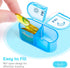 Weekly Pill Organizer 2 Times a Day - AM PM with 7 Daily Color-Coded Cases for Vitamins, Medicine, & Supplements