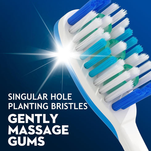 ZGYXQXJT Teeth6pack Adult Hard bristled Manual Toothbrush with Excellent Cleaning Effect, Equipped with Tongue Coating