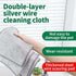 YOFAN 5-Pack 7.9-Inch Dual-Layer Metal Mesh Cleaning Cloths - Scratch-Free Kitchen Scrubbers for Dishes & Cookware