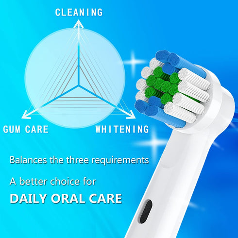Replacement Toothbrush Heads for Oral B Electric Toothbrushes, 4 Count, Small Round Head for Pro Series