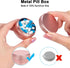 Metal Pill Container, Waterproof Pill Box for Daily Travel, Portable Medicine Organizer for Pocket Purse, Ideal for