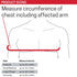 Immobilizer Immobilizer Arm Sling Shoulder Strap-Free Shoulder Sling with Bicep and Wrist Support Adjustable