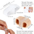 2pcs Bunion Corrector Toe Separators with 2 Loops Big Toe Spacer Hammer Toe Straightener Double Orifice Spacers Fabric Lining Splint Breathable Protector for Foot Overlapping Toes Alignment Relief