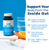 GOBIOTIX 100 Billion Digestive Enzymes Supplement, Probiotics Multivitamin, Prebiotic Fiber Blend - 30 Capsules