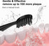 YUNCHI Replacement Toothbrush Heads for Burst Electric Toothbrush, Soft Charcoal Bristles, 10 Count, Black