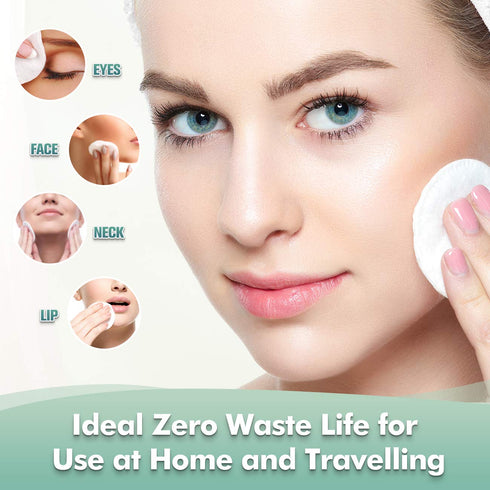 Wegreeco Reusable Cotton Rounds, Makeup Remover Pads for All Skin Types, Dog Eye Wipes Tear Stain Remover