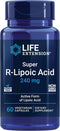Life Extension Super R-Lipoic Acid 240 mg - 60 Vegetarian Capsules for Anti-Aging and Liver Health