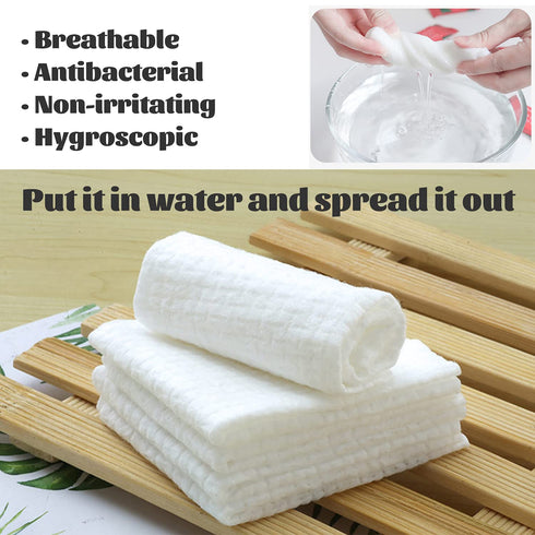 100 Pcs Mini Compressed Towels, Disposable Face Compressed Towel, Portable Coin Tissue for Travel and Outdoor Activities