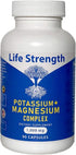 Life Strength Potassium & Magnesium Complex, 1000mg with Aspartate, Oxide, Glycinate, 90 Capsules