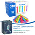 Metene Twist Top Lancets for Lancing Devices, 310 Count, 30 Gauge Lancets for Blood Sugar Test, Diabetic Lancets, Multicolored