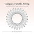 Kitsch Spiral Hair Ties for Women, 8 pcs, No Crease Hair Tie, Coil Hair Ties for Thick and Thin Hair, No Damage