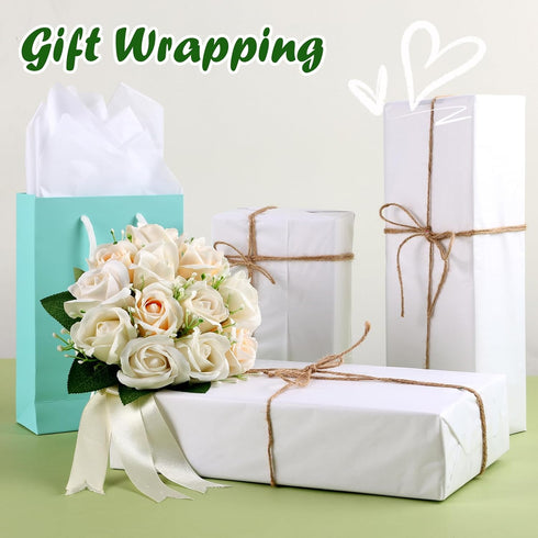 TUXIYA 1000 14" 20" Packaging, Sheets White Tissue Paper, X Tissue Papers Bulk for Christmas Wedding Birthday Showers