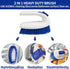 Set CELOX Kitchen Scrub Brush with Ergonomic Handle, Deep Cleaning Brushes, Include Dish Brush (Blue White)