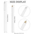 Maitys 10 Pieces White Nail Pencil, 2-in-1 Whitening French Manicure Tool with Cuticle Pusher for DIY Art