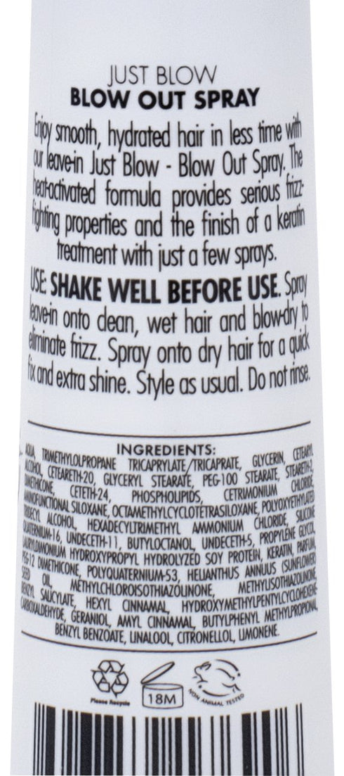 Peter Coppola Just Blow – Blow Dry Spray, Heat Protectant for Hair, Travel Size 2 oz
