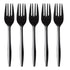 100 Plastic Forks Black Medium Weight, Disposable Cutlery for Celebrations, Parties, Events, Everyday Use