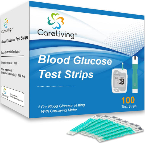 Blood Glucose Test Strips for Diabetes Sugar Testing, 100 Count