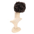 SWACC Short Messy Curly Dish Hair Bun Extension, Easy Stretch Combs, Clip in Ponytail, Dark Brown-4#