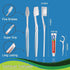30 pcs Disposable Toothbrushes with Toothpaste, Individually Wrapped, 10g Toothpaste, Floss Pick