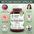 Natural Nutra No Flush Niacin, Vitamin B3 Supplement, 525 mg, 100 Capsules for Heart Health
