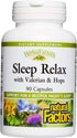 Natural Factors Herbal Factors Sleep Relax Formula, Non-GMO Sleep Aid, 90 Capsules