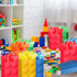 YOTNUS 24 Pcs Building Block Party-Favor Gift Bags with Tissue Paper, Small Gift Bags with Handles for Birthday Party
