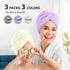 YFONG Larger Microfiber Hair Towel Wrap for Women, Purple, 30" X 10.2"