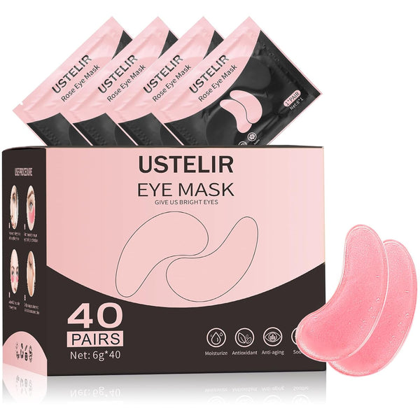 Under Eye Patches, 40 Pairs Eye Mask for Dark Circles, Puffy Eyes, Wrinkles, Eye Treatment Skin Care for Men & Women