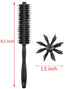 PERFEHAIR Round Brush with Natural Boar and Nylon Bristles, Small Volumizing Hair Brush, 1.5 Inch Diameter