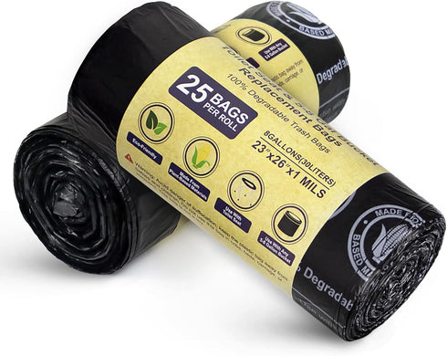 Portable Toilet Bags - 50 Count, 8 Gallon Toilet Replacement Bags, Heavy Duty 1 Mils for Camping, Long Trips