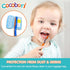 Dinosaurs 4-Piece Toothbrush Set for Kids, Travel Set with Toothbrush, Cap, Cup, and Carry Bag