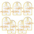 No Bend Hair Clips, 5PCS 7PCS 9PCS Bridesmaid Proposal Gifts, Gold Glitter Hair Clips for Wedding