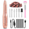 Professional Acrylic Nail Drill, USB Electric Nail Drill Machine, Portable Kit for Gel Nails and Home Salon (Gold)