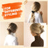 Matte Hair Clips for Women and Girls - Rectangle and Double Row Small Claw Clips in Beige, Khaki, Brown, Black