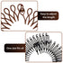 WILLBOND 14 Pcs Flexible Circle Hair Bands, Stretch Headbands with Tooth Comb for Women and Girls, 7 Color Styles