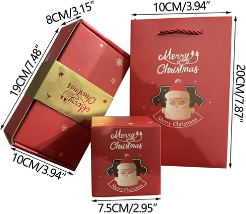 QiwagFerng 1, 6 Set) Surprise Gift Box Explosion for Money, Merry Christmas Explosion Gift Box, Money Gift Box for Cash