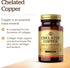 Solgar Chelated Copper, 100 Tablets, Supports Collagen Formation, Non-GMO, Vegan, Gluten Free