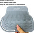 Large Heat Resistant Mat, 11" x 7.5" for Curling Irons, Hair Straightener, Flat Irons, Grey