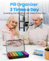 ASprink Weekly Pill Organizer, 3 Times a Day Medicine Case, Daily Pill Box 7 Day Organizer for Vitamins & Medication