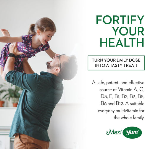 Maxi Health Multivitamin Gummies - 60 Vitamin Gummies for Adults & Kids, Cherry Flavored Gummy Multivitamins, Daily