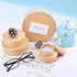 WANDIC 5 Pcs Kraft Paper Nested Boxes, Assorted Size Round Mini Gift Boxes with Lids for Wedding Birthday Jewelry