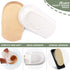 JKcare Gel Heel Lifts, 1/2 Inch Height Increase Insoles for Women, Small Shoe Inserts for Leg Length Discrepancy