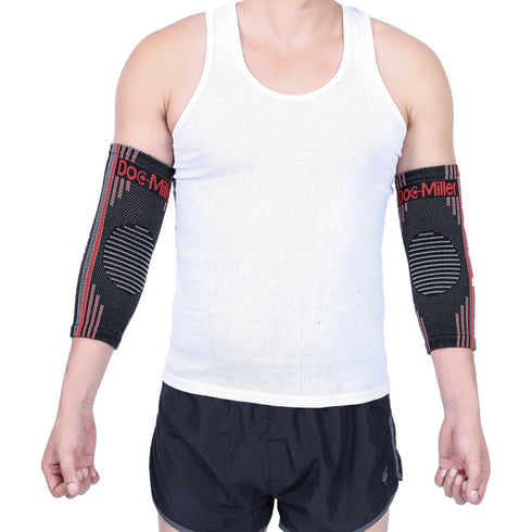 Doc Miller Elbow Compression Sleeve for Tendonitis – Medical Support Arm Brace for Tennis Injuries & Bursitis Relief