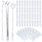 TrelaCo 50 Sets Disposable Dental Tools, Dental Picks, Mirror, Explorer for Oral Cleaning