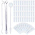 TrelaCo 50 Sets Disposable Dental Tools, Dental Picks, Mirror, Explorer for Oral Cleaning