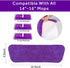16.5 Inch Microfiber Replacement Mop Pads, Reusable 3 Pack Flat Heads for Wet or Dry Floor Cleaning